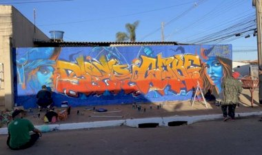 Ação Social Revitaliza Muros Marcados pelo PCC com Grafite em Brazlândia, DF