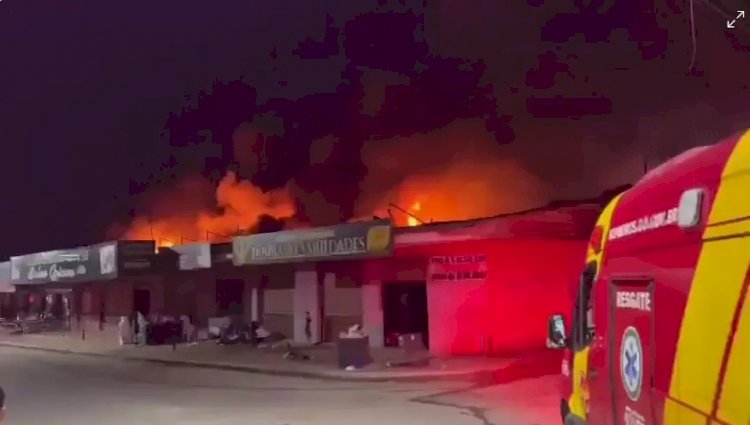 Incêndio Devastador Atinge Comércio em Águas Lindas e Deixa Danos Significativos