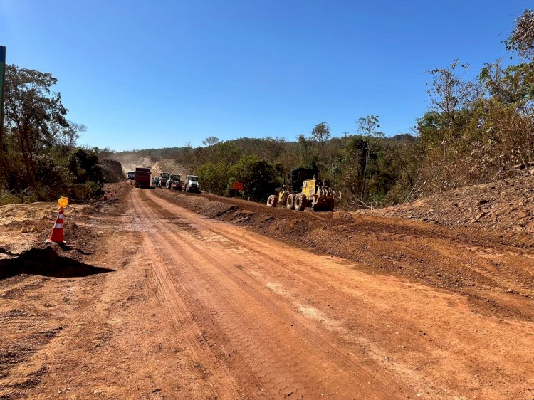 Goinfra Retoma Pavimentação da GO-132 Entre Niquelândia e Colinas do Sul