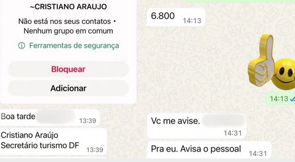 Secretário do DF tem nome usado em golpe do PIX aplicado por WhatsApp